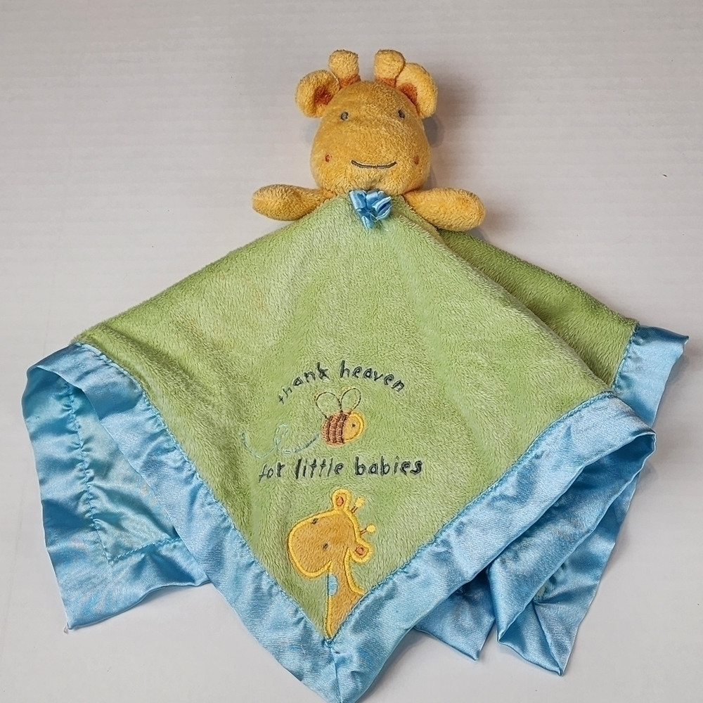Carter's Giraffe Rattle lovey Thank Heaven for little babies